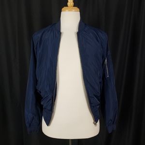 Pepe Jeans London Navy Blue Bomber Jacket Size Small